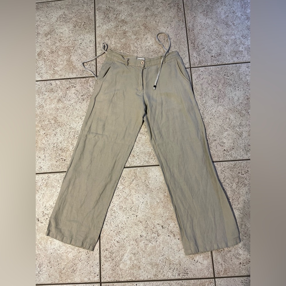 Cream thread pants